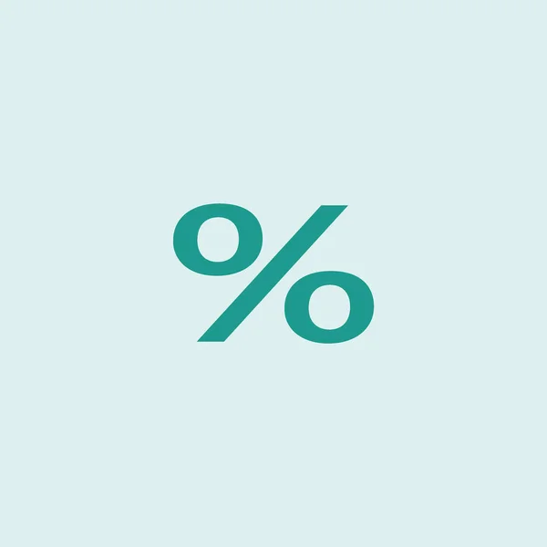 Percent Symbol Shopping Concept — Stock Vector