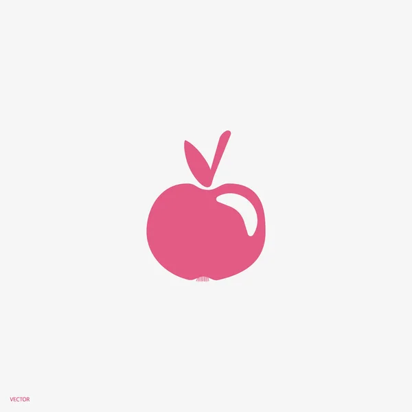 Illustration Vectorielle Pomme Savoureuse Colorée — Image vectorielle