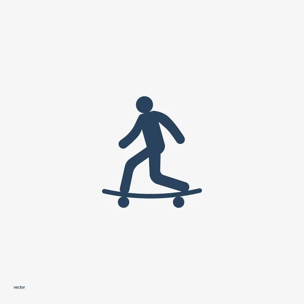 Man Skateboard Vector Illustration — Stock Vector