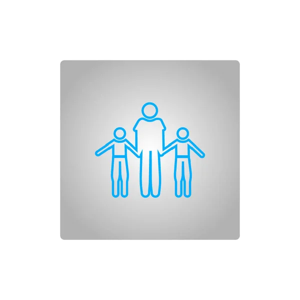 Familie Flaches Symbol Vektorillustration — Stockvektor