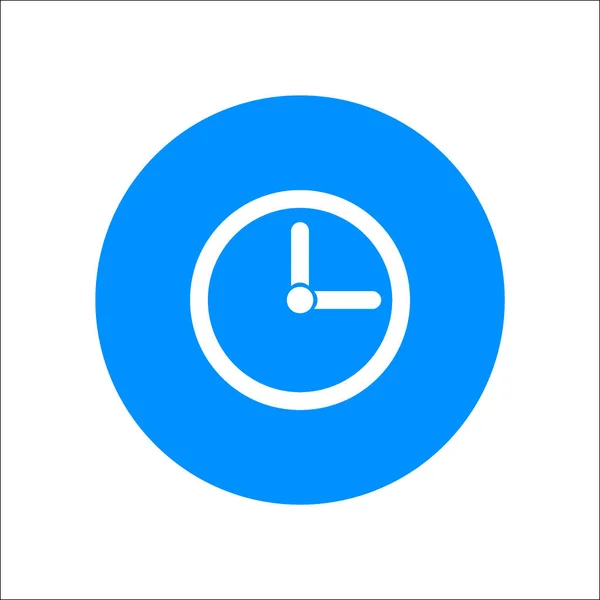 Uhr Vektor Minimalistisches Web Symbol — Stockvektor