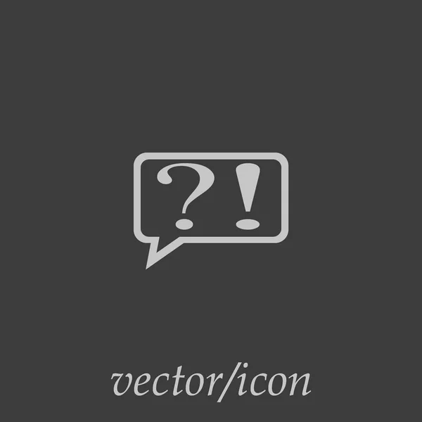 Pregunta Signo Exclamación Vector Ilustración — Archivo Imágenes Vectoriales