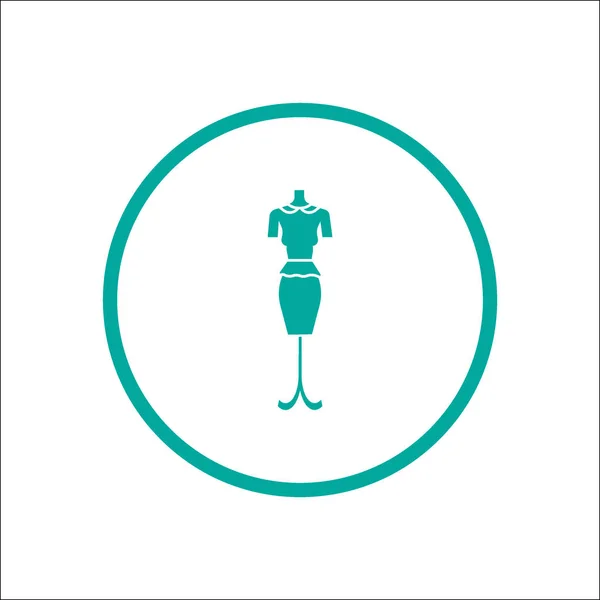 Mannequin Flat Icon Vector Illustration — Stock Vector