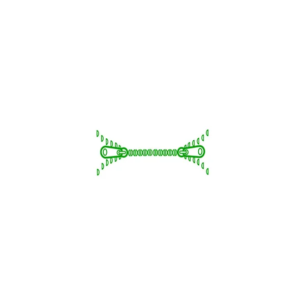 Ícone Web Zipper Ilustração Vetorial —  Vetores de Stock