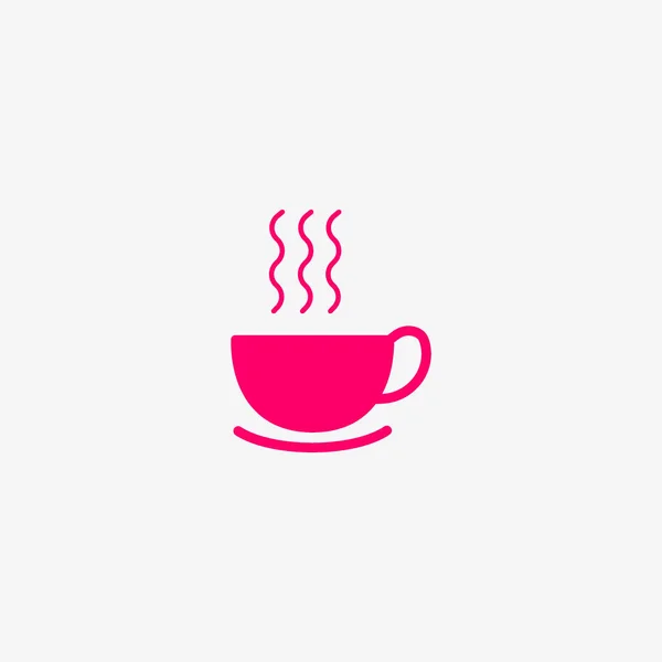 Deliciosa Xícara Quente Café Chá Ilustração Vetorial — Vetor de Stock