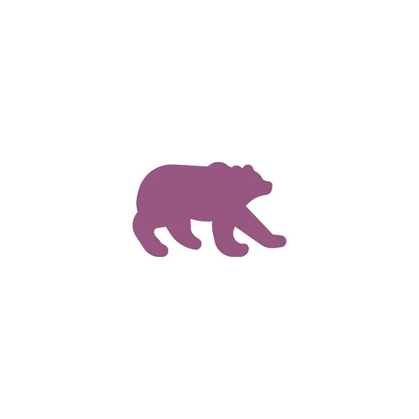 Minimalistic Vector Icon Polar Bear — Stock Vector