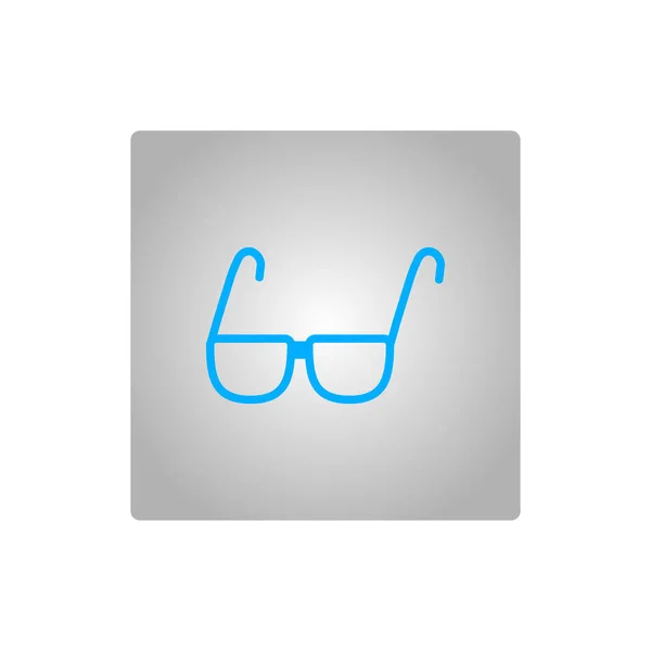 眼镜平面图标 — 图库矢量图片