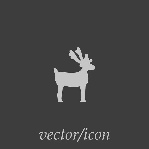 Рождественский Логотип Оленя — стоковый вектор