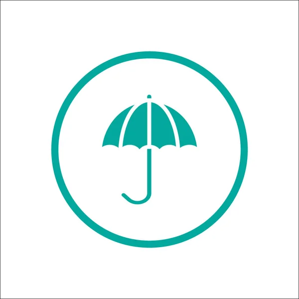 Umbrella Web Icon Vector Illustration — Stock Vector