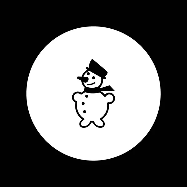 Χιονάνθρωπος Εικονίδιο Web Εικονογράφηση Διάνυσμα — Διανυσματικό Αρχείο