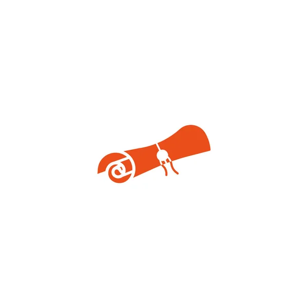 Rolling Document Stamp Flat Icon Vector Illustration — стоковый вектор