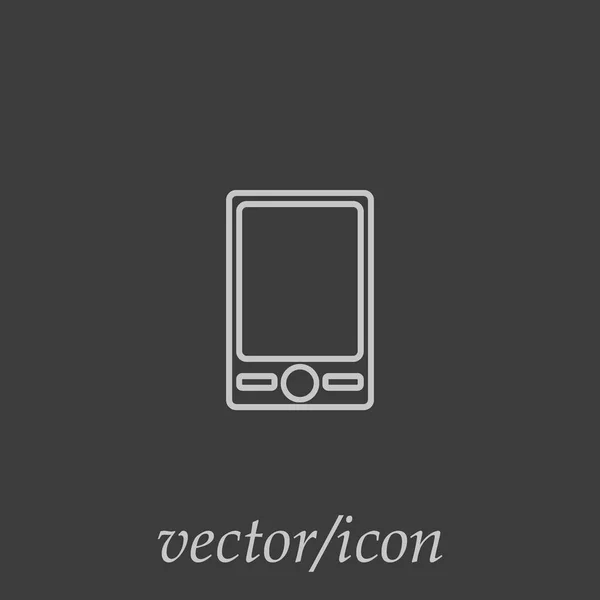 Smartphone Platt Ikon Vektor Illustration — Stock vektor
