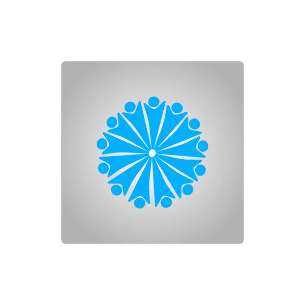 people circle icon, vector illustration