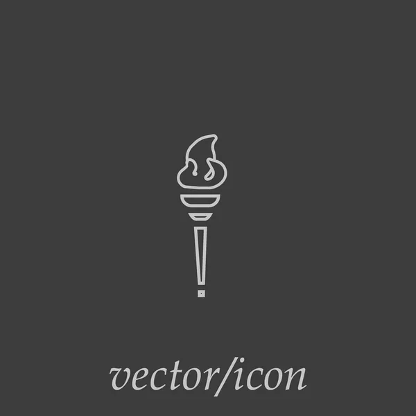 Logo Der Olympischen Flamme Vektor Illustration Sportkonzept — Stockvektor