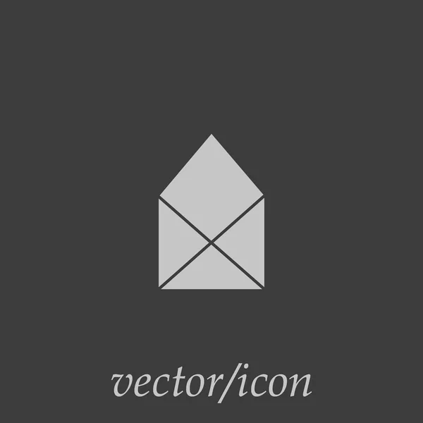 Icono Vectorial Minimalista Sobre Letra — Archivo Imágenes Vectoriales