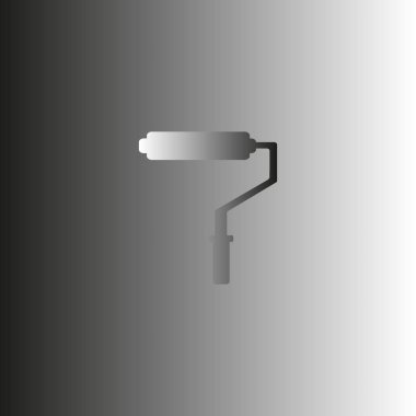 boya silindiri düz simgesi, vektör, illüstrasyon