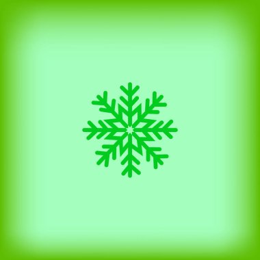 kar tanesi web simgesi, vektör çizim 