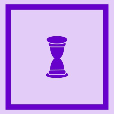 kum saati web simgesi, minimalist vektör çizim