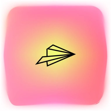 Oryantal uçak logo şablonu