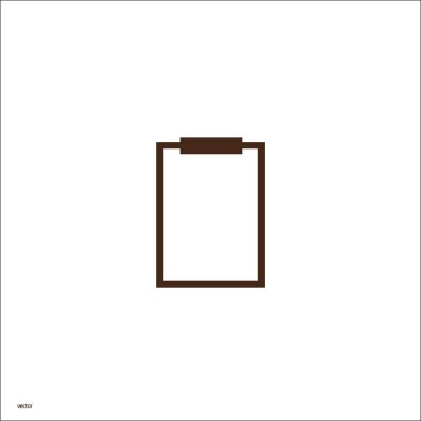 minimallistic vektör simgesi olarak Pano kağıt levha ile