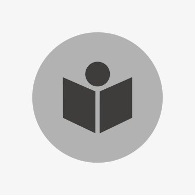 kişi kitap okumak, vektör çizim