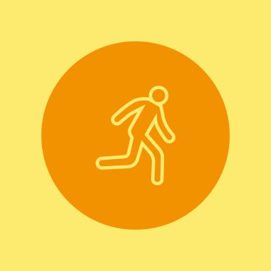 Çalışan adam basit simge silüeti