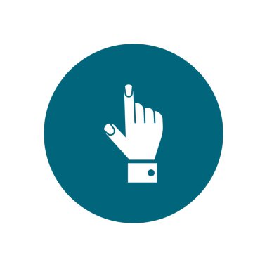 parmak ile işaret el minimalist vektör simgesi