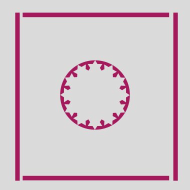 renkli daire, vektör çizim minimalist simgesi