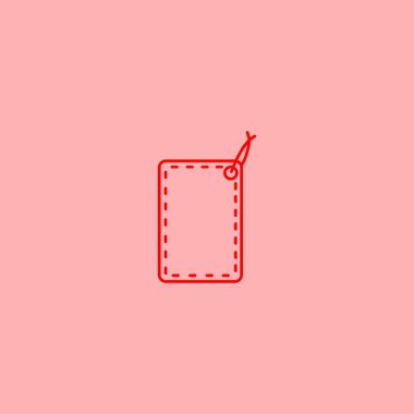 asmak etiketi düz simgesi, vektör çizim 