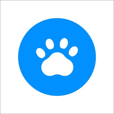 Hayvan ayak izi vektör çizim