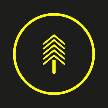 Köknar ağacı düz kutsal kişilerin resmi, vektör çizim 