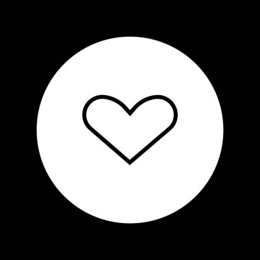 kalp ağı simgesi, vektör illüstrasyonu 