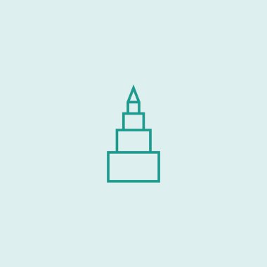 piramit diyagramı düz simgesi, iş kavramı