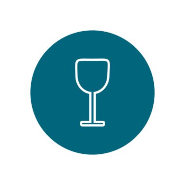 şarap cam düz kutsal kişilerin resmi, vektör, illüstrasyon 