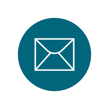 mektup zarfının minimalist vektör simgesi