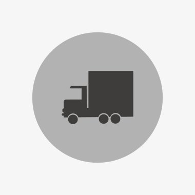 Büyük teslimat kamyonu vektör çizim