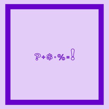 formül matematiksel semboller, eğitim kavramı