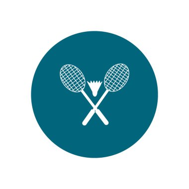 Raketleri ve raketle badminton vektör çizim için