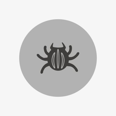 Böcek düz simgesini, vektör, illüstrasyon