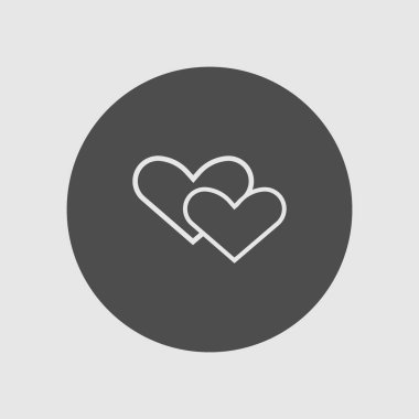 Kalpler web simgesi, vektör çizim 