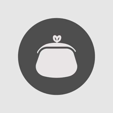 Sevimli bayan cüzdan Logo şablonu