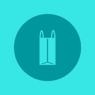 minimalist vektör simgesi alışveriş çantası