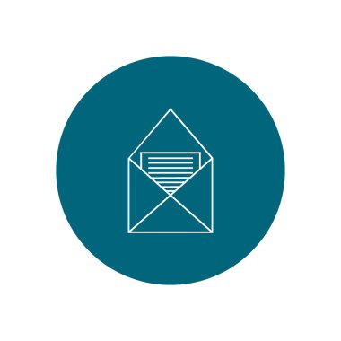 mektup zarfının minimalist vektör simgesi