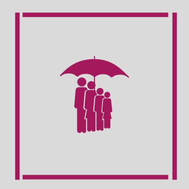 Grup insanlar ayakta birlikte vektör simgesi