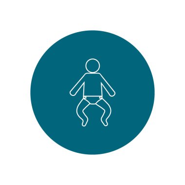 bebek ağ simgesi, vektör illüstrasyonu 