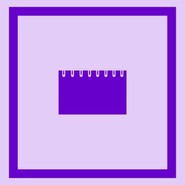 dizüstü bilgisayar düz simgesi, vektör illüstrasyonu 