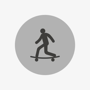 Adam kaykay vektör çizim üzerinde