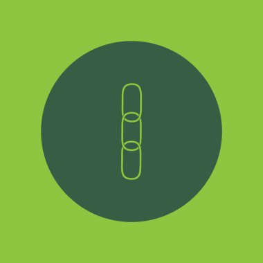 zincir baklalarinin vektör çizim minimalist simgesi