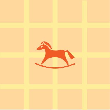 At yassı simgesi, vektör illüstrasyonu