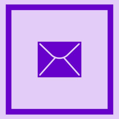 mektup zarfının minimalist vektör simgesi